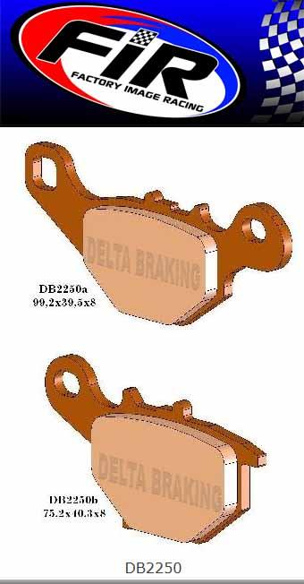BRAKE PADS SINTERED METAL HS, MX-N HIGH FRICTION, DB2250-N