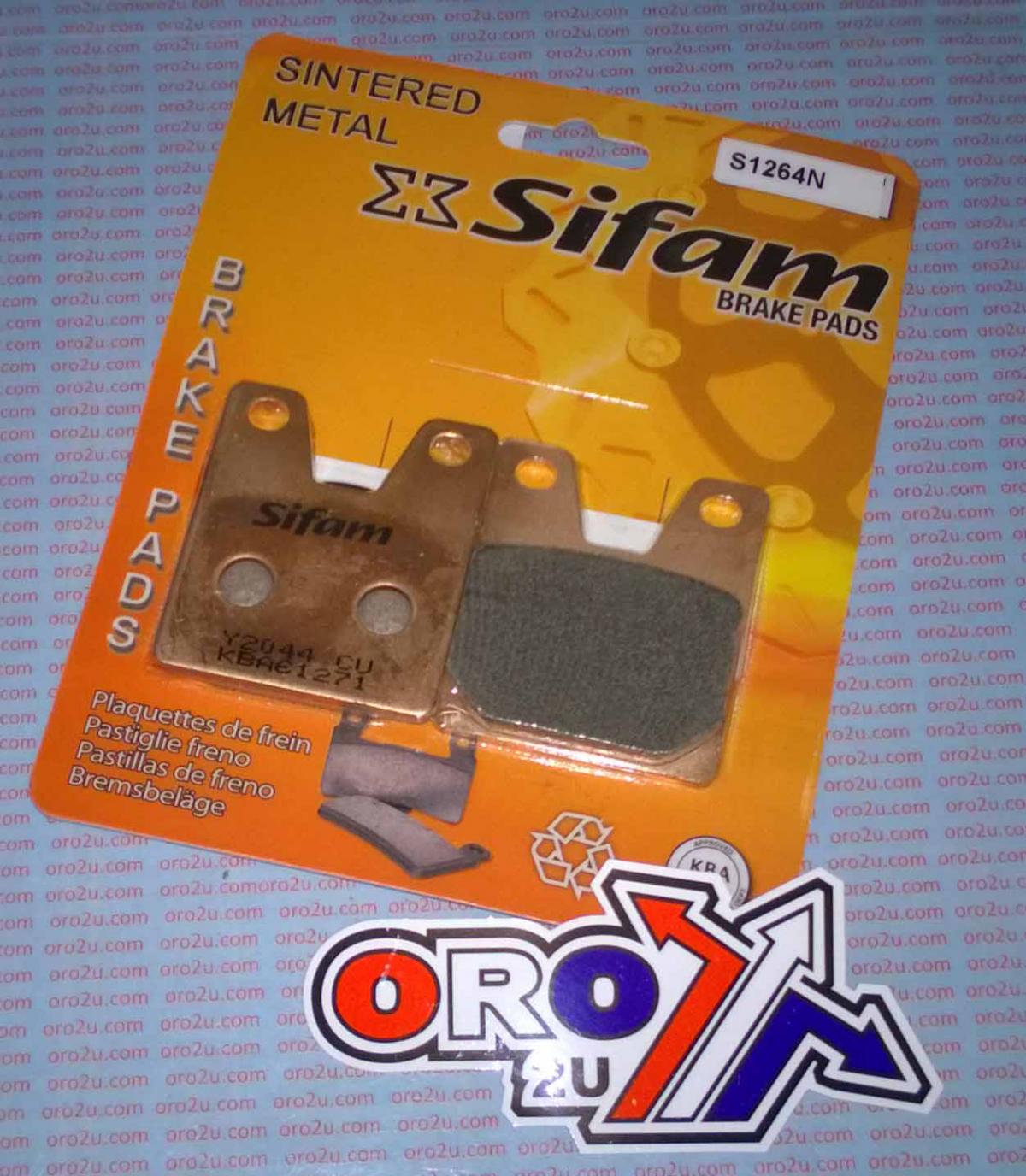 BRAKE PADS DISC SINTERED METAL, SIFAM S1264N(FA267)