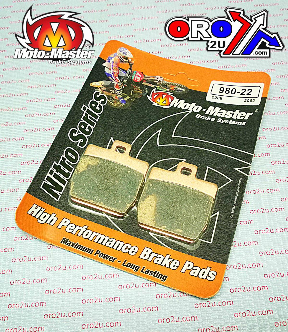 BRAKE PADS SINTERED NITRO, MOTO-MASTER 098022, 39-268