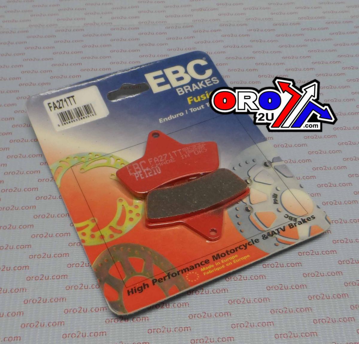 BRAKE PADS SEMI-METAL TT, FA271TT EBC