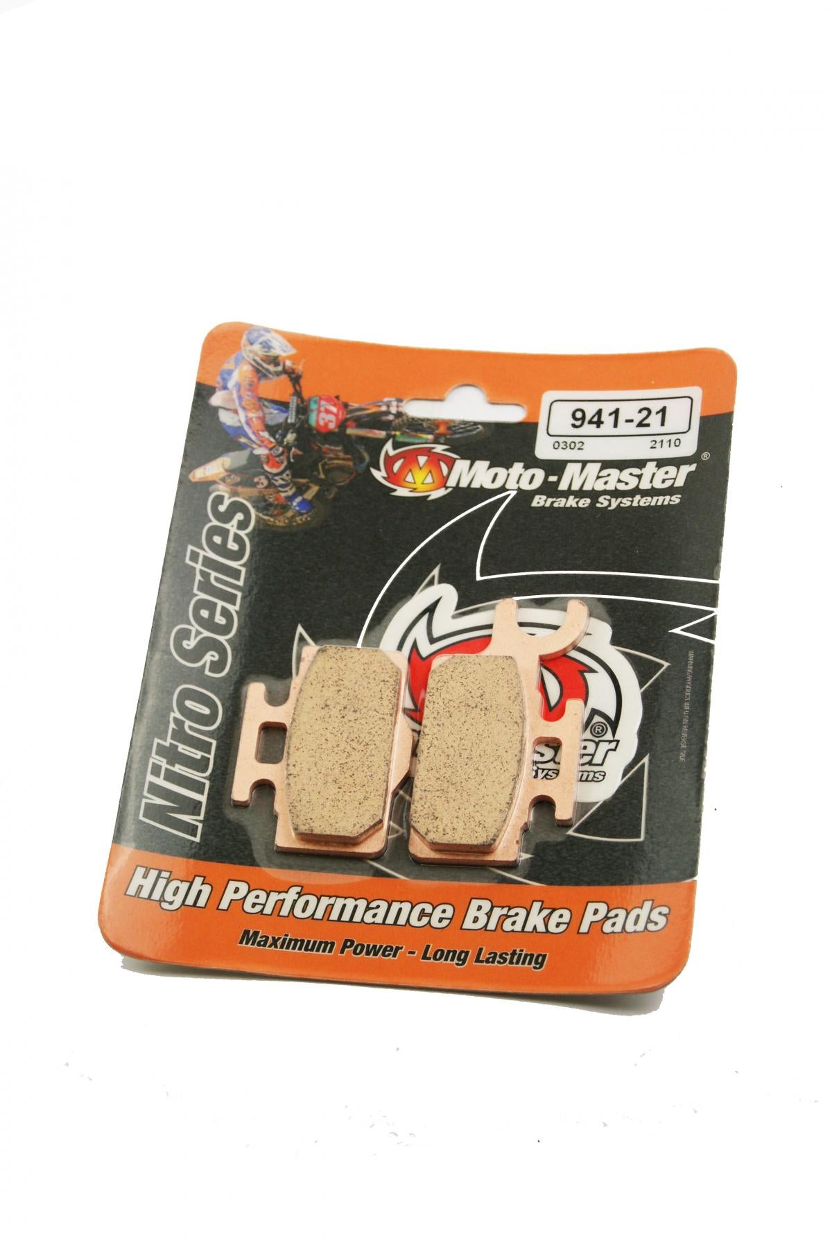 BRAKE PADS SINTERED NITRO, MOTO-MASTER 094121, 39-302, 41-328.H.NITRO