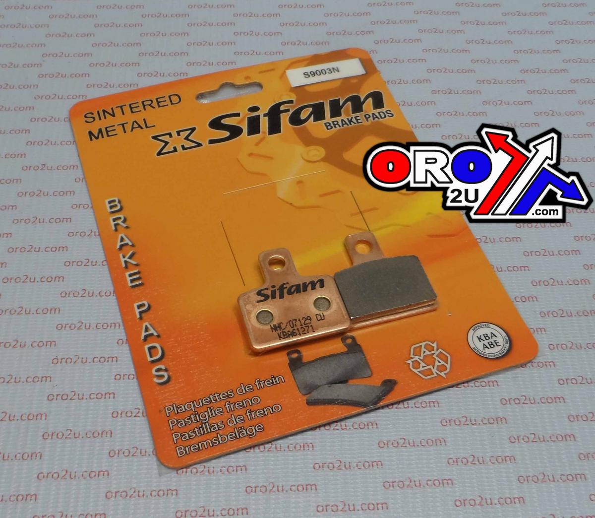 BRAKE PADS SINTERED METAL GOLD, SIFAM S9003N (EBC FA303HH)