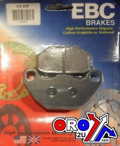BRAKE PADS STD KEVLAR ORGANIC, EBC FA305 BLACK