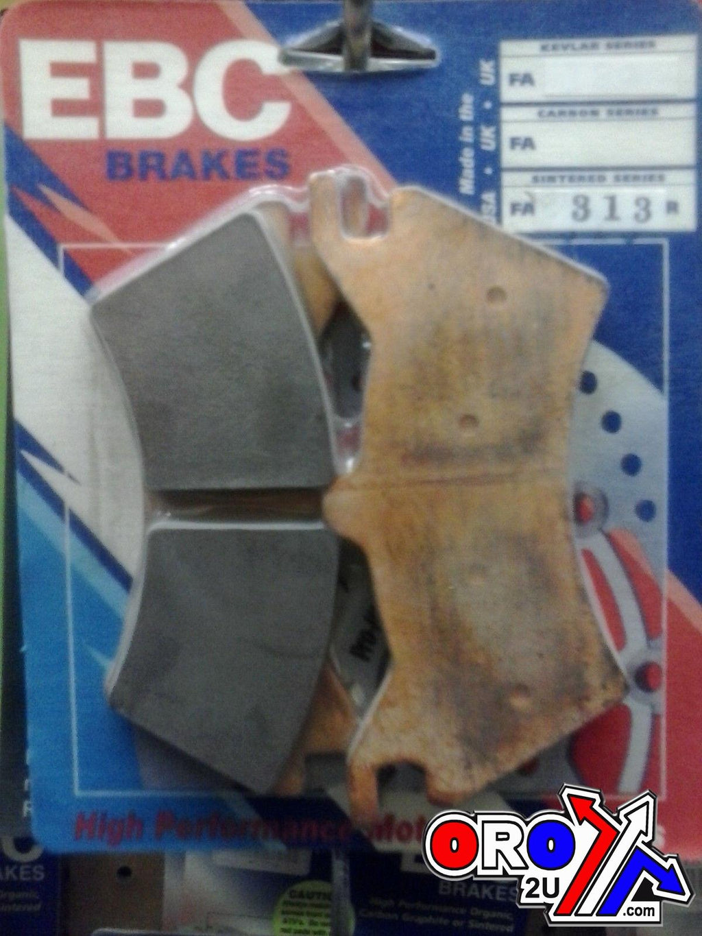 BRAKE PADS SINTERED METAL GOLD, FA313R EBC