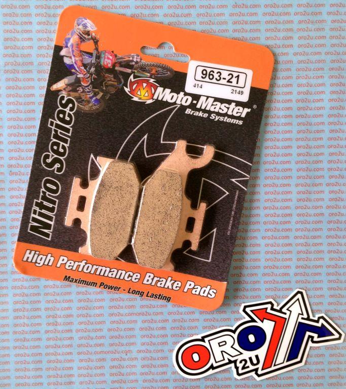 BRAKE PADS SINTERED NITRO, MOTO-MASTER 096321, 39-317