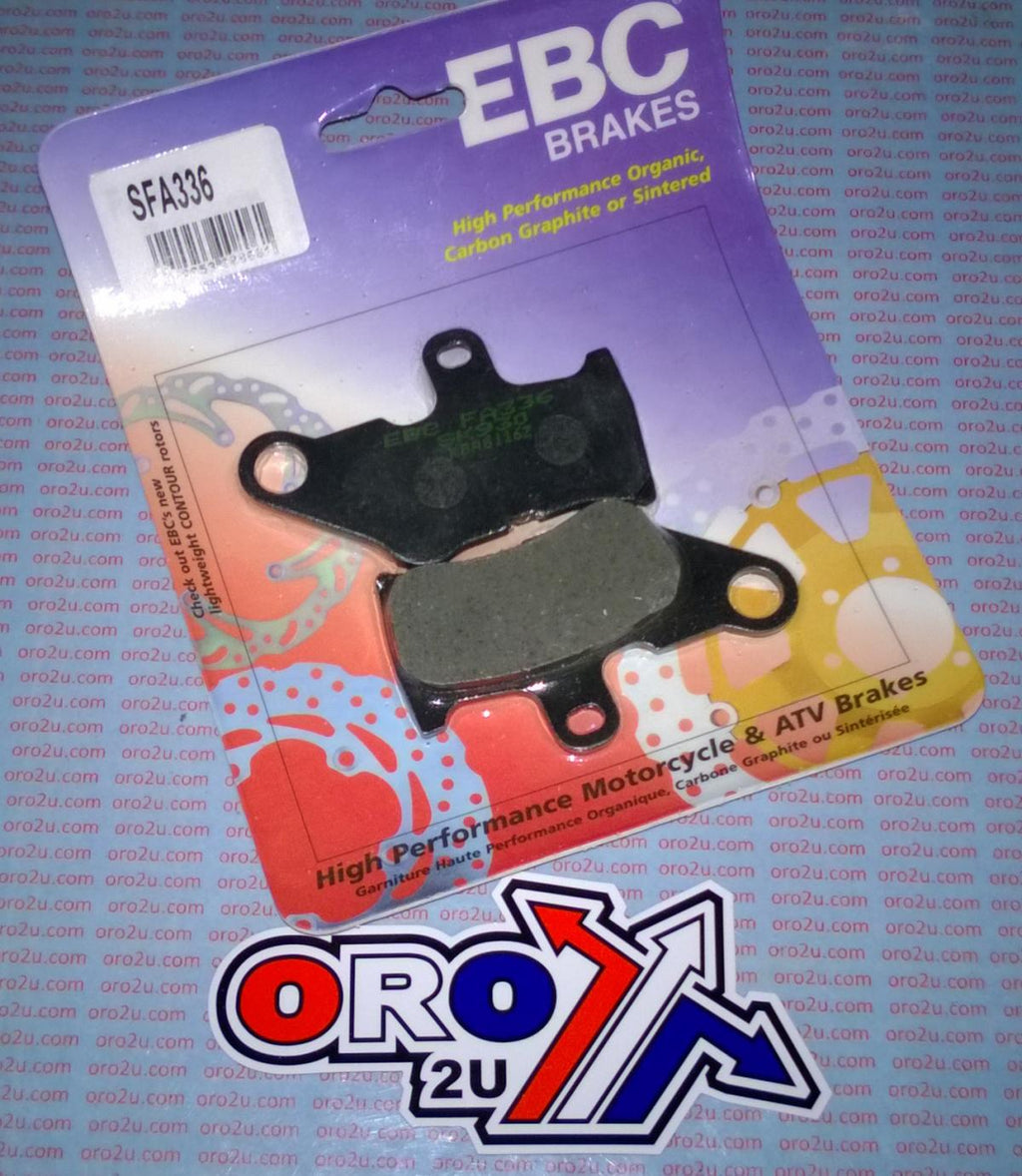 BRAKE PADS STD SCOOTER ORGANIC, EBC SFA336, KEVLAR BACK