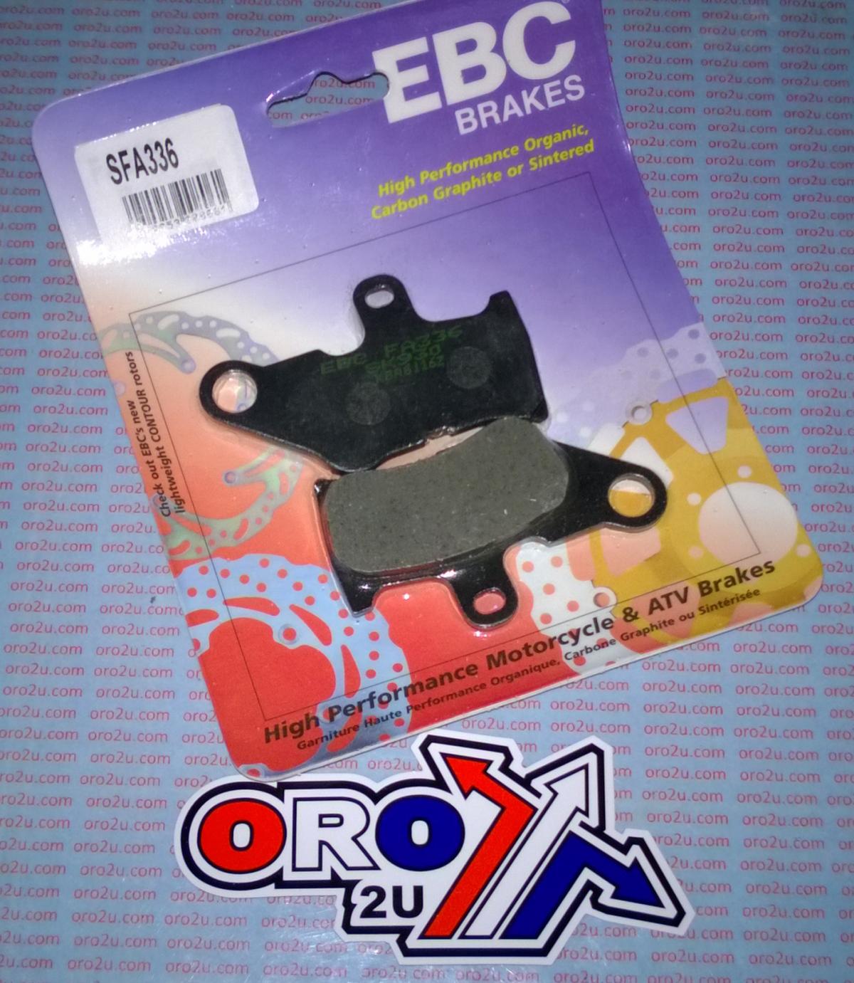 BRAKE PADS STD SCOOTER ORGANIC, EBC SFA336, KEVLAR BACK