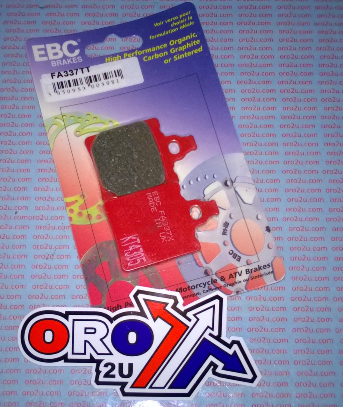 BRAKE PADS STD KEVLAR ORGANIC, EBC FA337TT, BACK KTM 60 SX