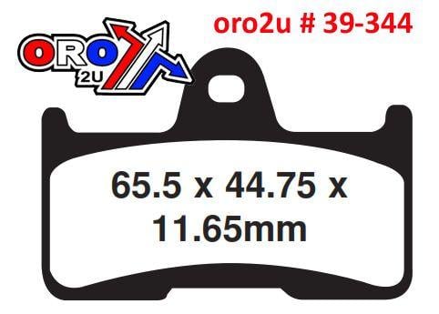 BRAKE PADS SINTERED METAL EBC, EBC FA344R, 39-344