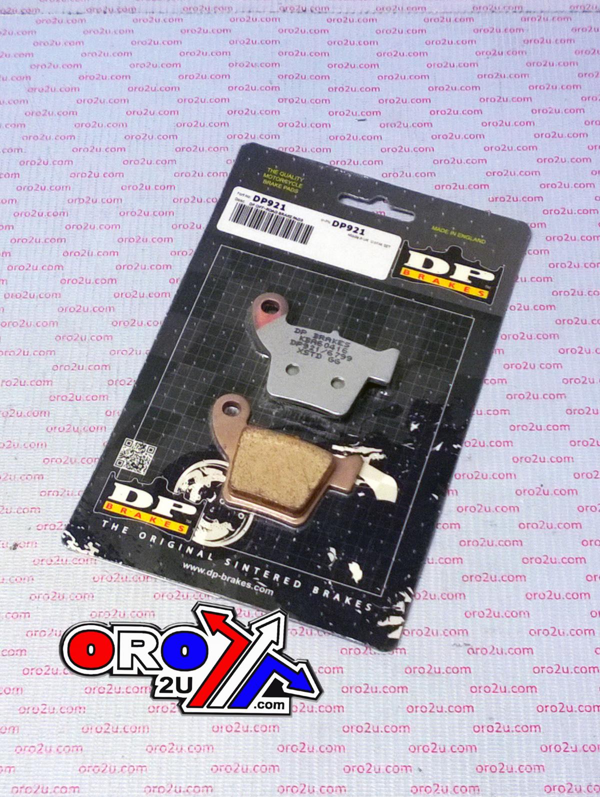 BRAKE PADS SINTERED DP BRAKES, DP921 Premium 41-921.H_DP