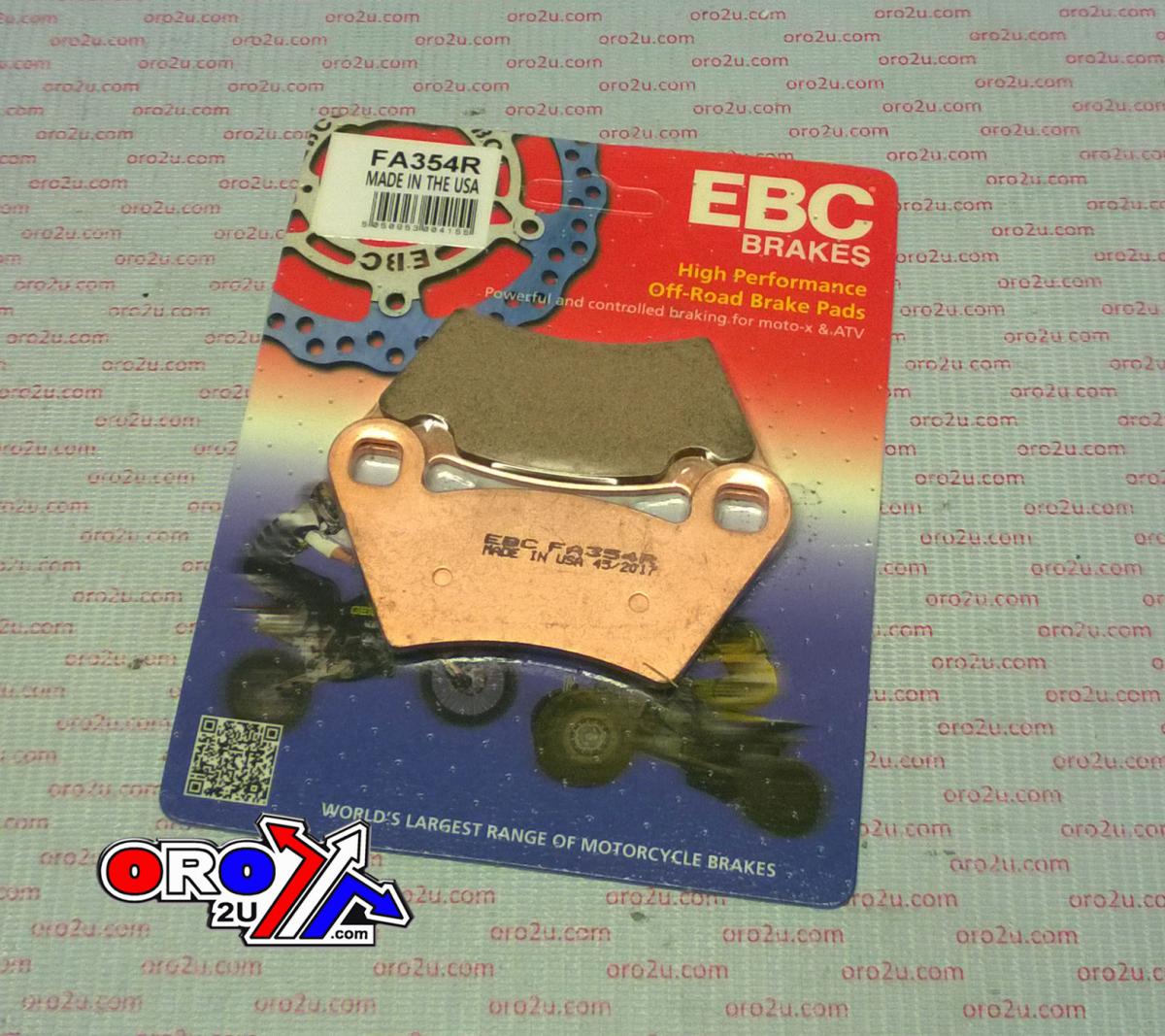BRAKE PADS SINTERED FA354R EBC, POLARIS 1910514, 2202413, 39-354