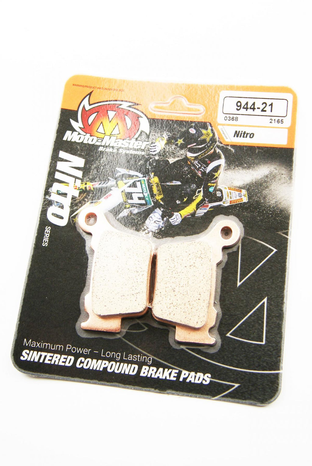 BRAKE PADS SINTERED NITRO, MOTO-MASTER 094421, 39-368