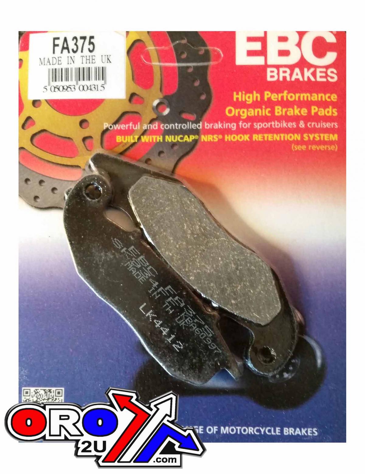 BRAKE PADS EBC FA375 Kevlar, [SFA375]