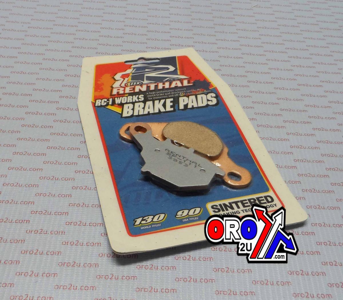BRAKE PADS SINTERED RC-1, RENTHAL BP-111, BP111 WORKS, 39-401, 41-953.H.REN