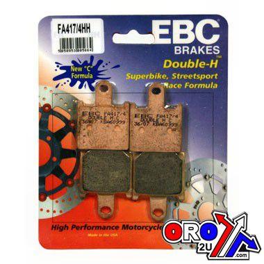 BRAKE PADS SINTERED METAL 4pcs, EBC FA417/4HH (VD444)