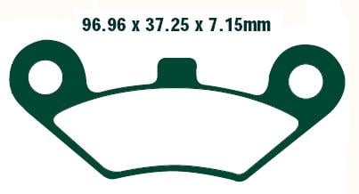 BRAKE PADS SEMI-METALLIC SM