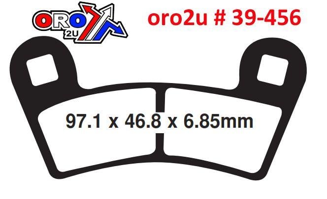 BRAKE PADS SINTERED NITRO, MOTO-MASTER 098521, 39-456