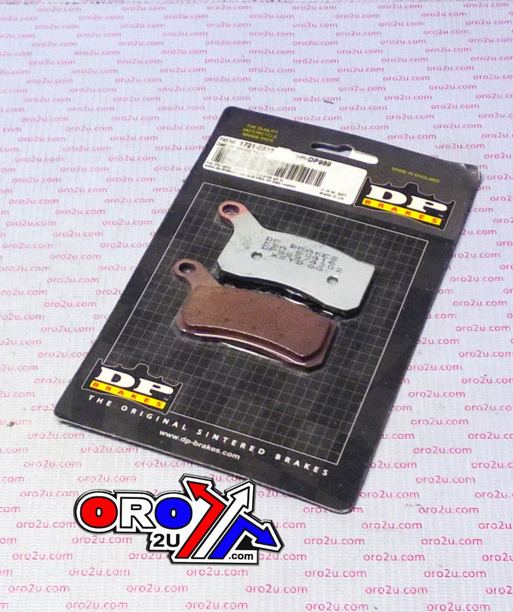 BRAKE PADS SINTERED DP BRAKES, DP989 Premium 41-989.H.DP, 39-462