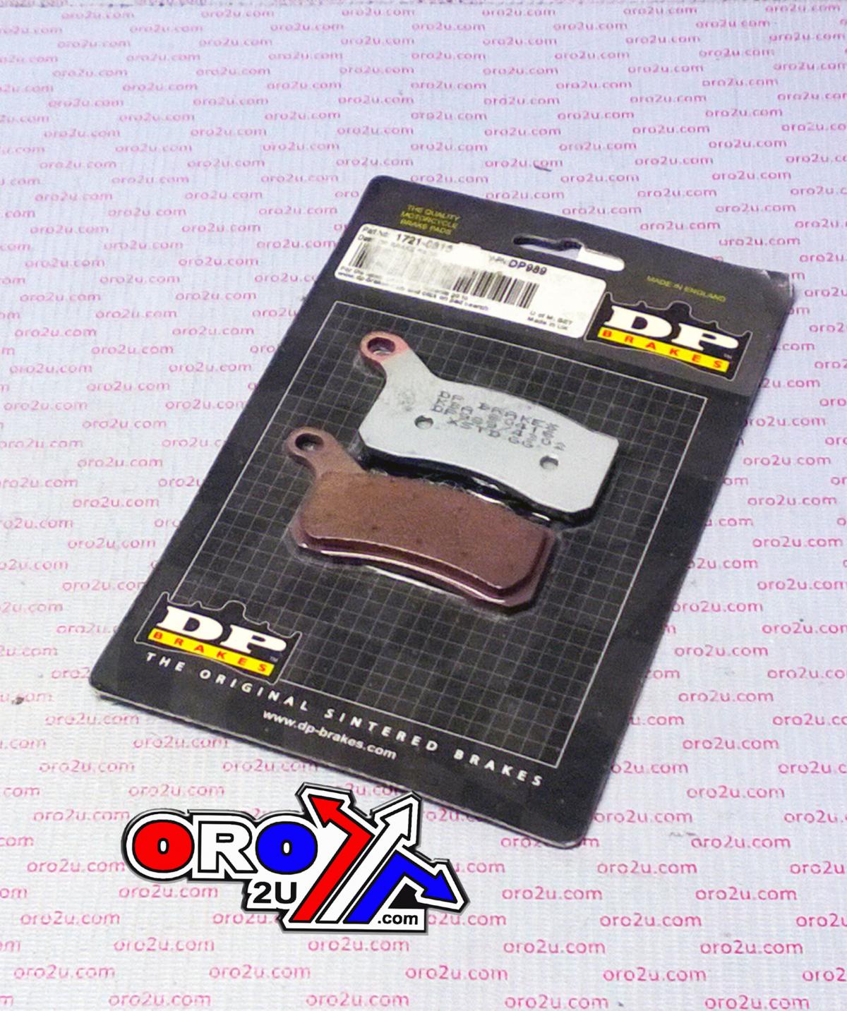 BRAKE PADS SINTERED DP BRAKES, DP989 Premium 41-989.H.DP, 39-462