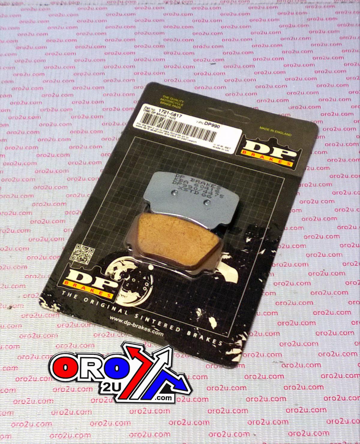 BRAKE PADS SINTERED DP BRAKES, DP990 Premium 41-990.H.DP, 39-463