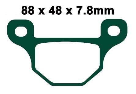 BRAKE PADS SINTERED NITRO, MOTO-MASTER 098721, 39-481