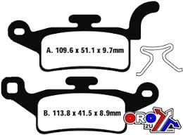 BRAKE PADS STD SCOOTER ORGANIC, EBC SFA492