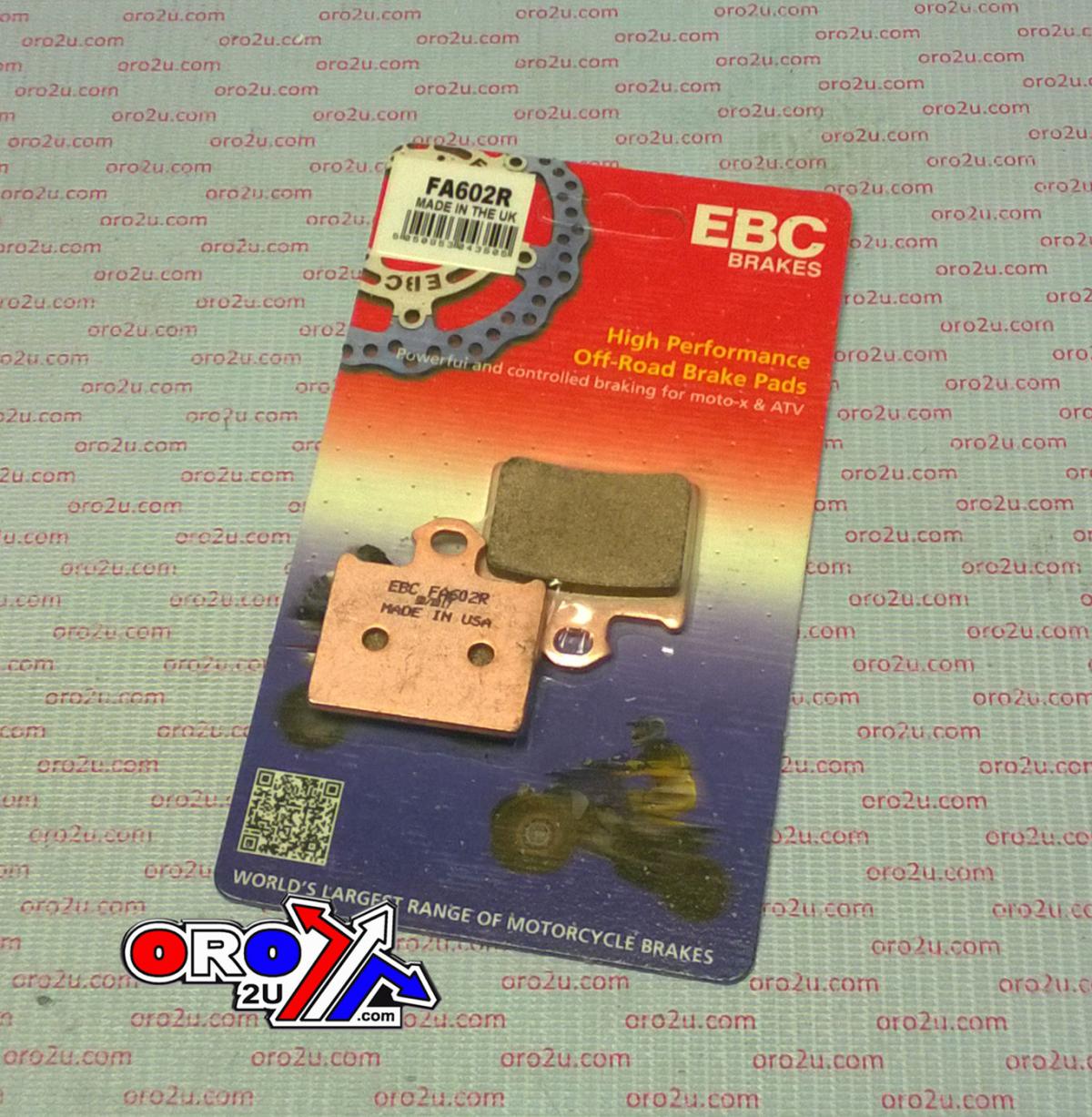 BRAKE PADS SINTERED FA602R, EBC RACING SINTERED
