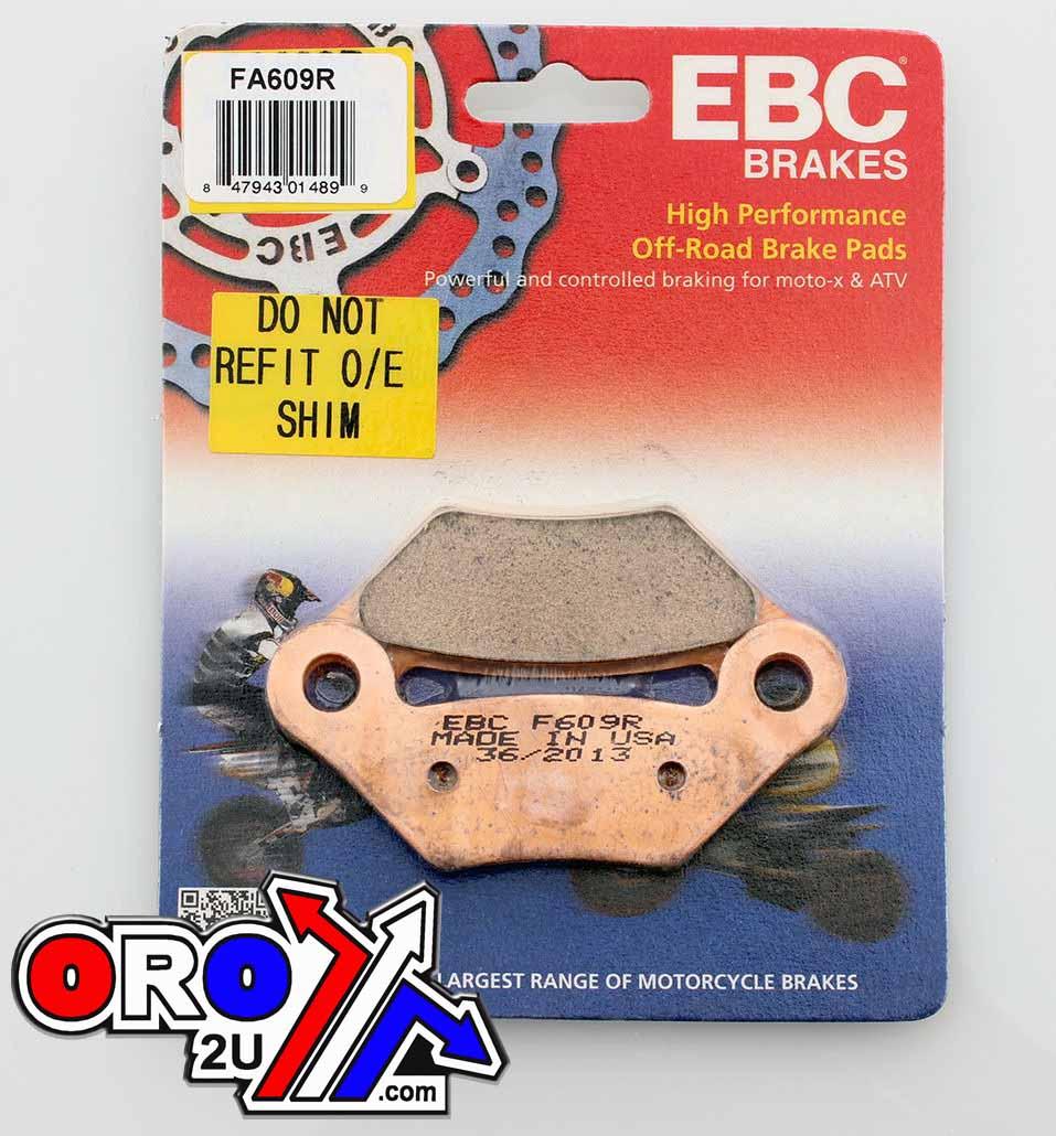 BRAKE PADS SINTERED FA609R EBC, JOHN DEERE AM141182, 39-609