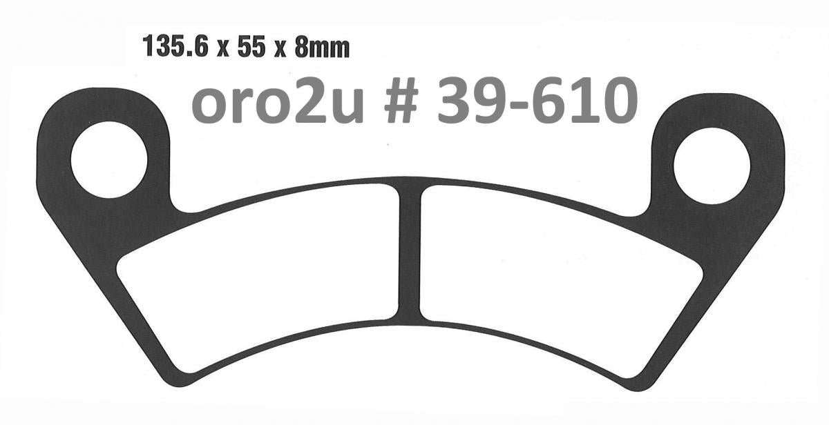 BRAKE PADS SINTERED METAL HD, QD-D EXTREME, AT-05273F 39-610.H.BR