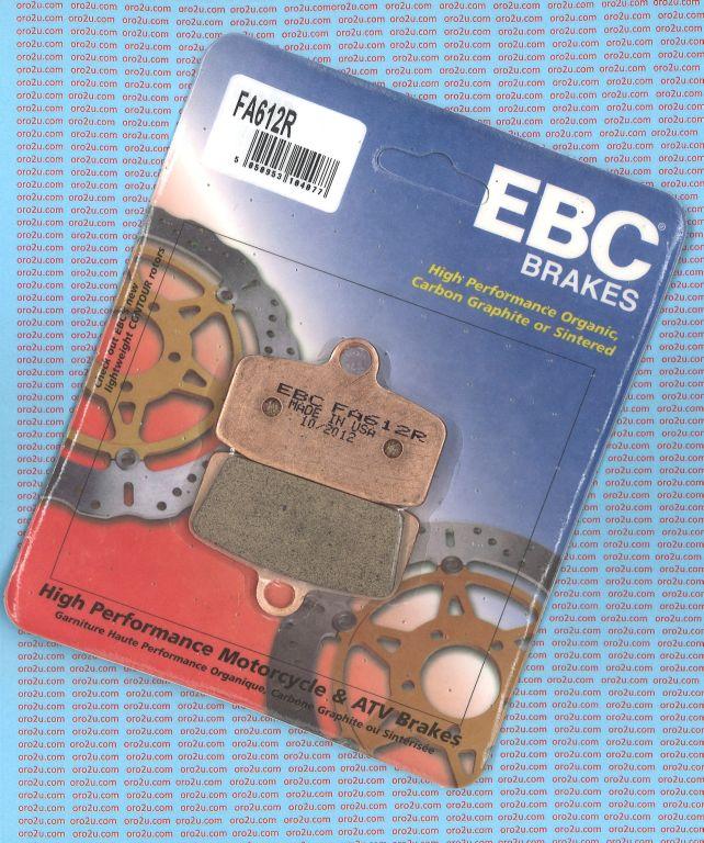 BRAKE PADS SINTERED EBC FA612R 39-612, 41-117.H.EBC