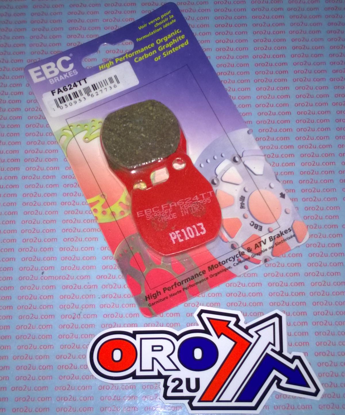 BRAKE PADS DISC SEMI-METAL, EBC FA624TT HONDA VFR 1200