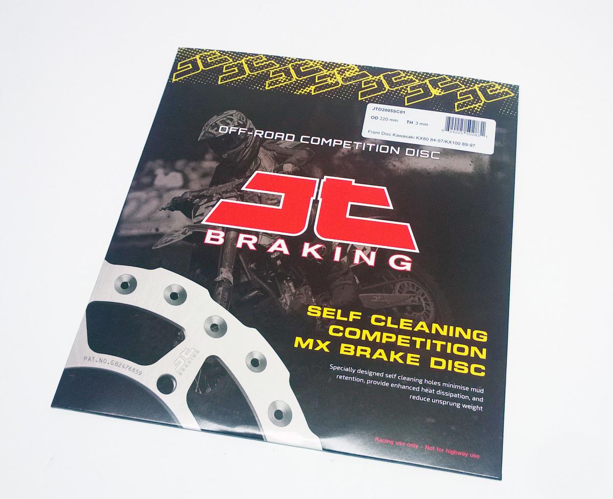 DISC BRAKE FRONT KX80 KX100 JT, JTD2005SC01 KAWASAKI, SELF-CLEANING HOLES