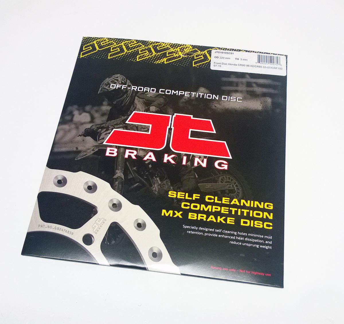 DISC BRAKE FRONT CR80 CR85 JT, JTD1010SC01 CRF150R 07-16, SELF-CLEANING HOLES