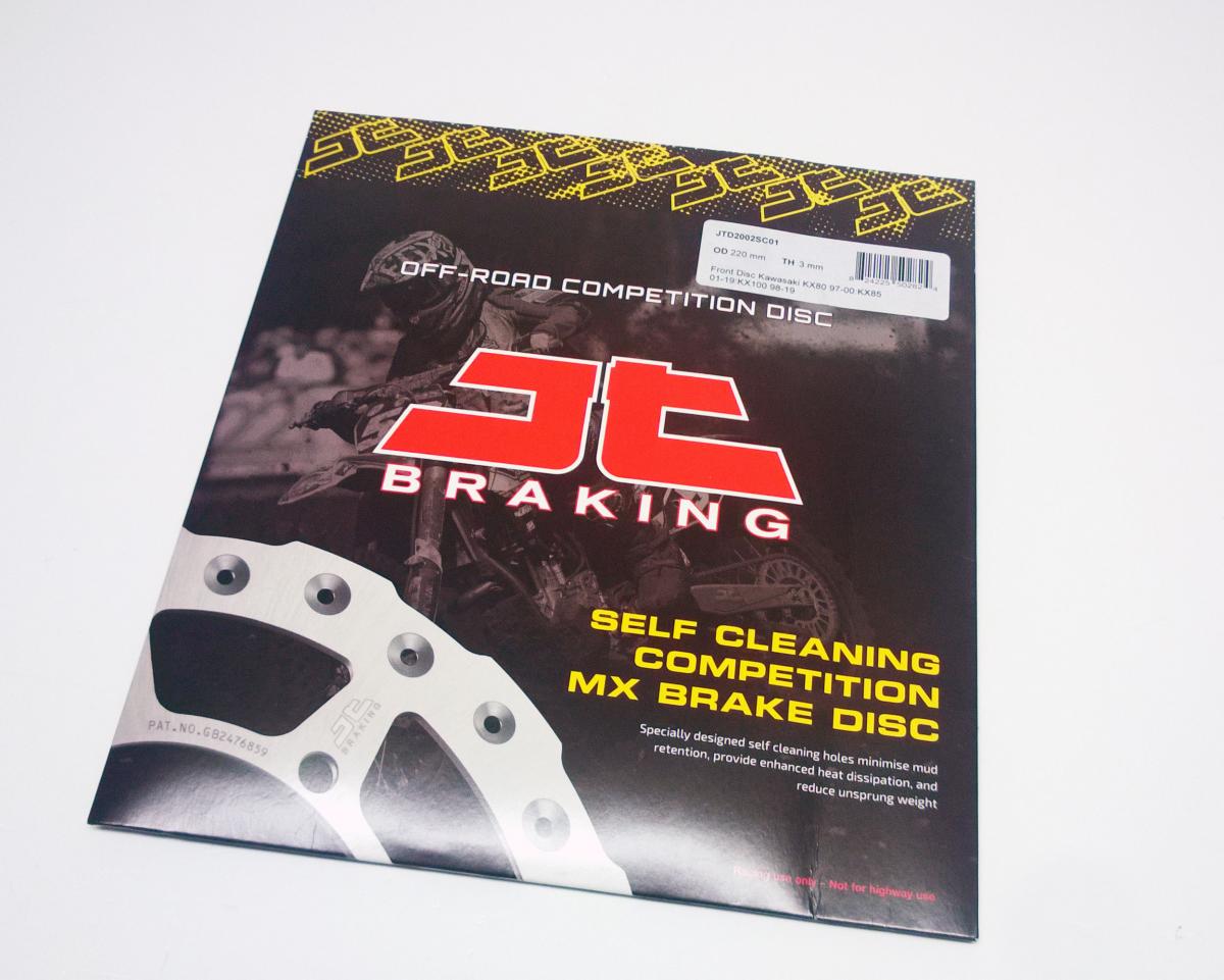 DISC BRAKE FRONT KX80 KX85 JT, JTD2002SC01 KAWASAKI, SELF-CLEANING HOLES
