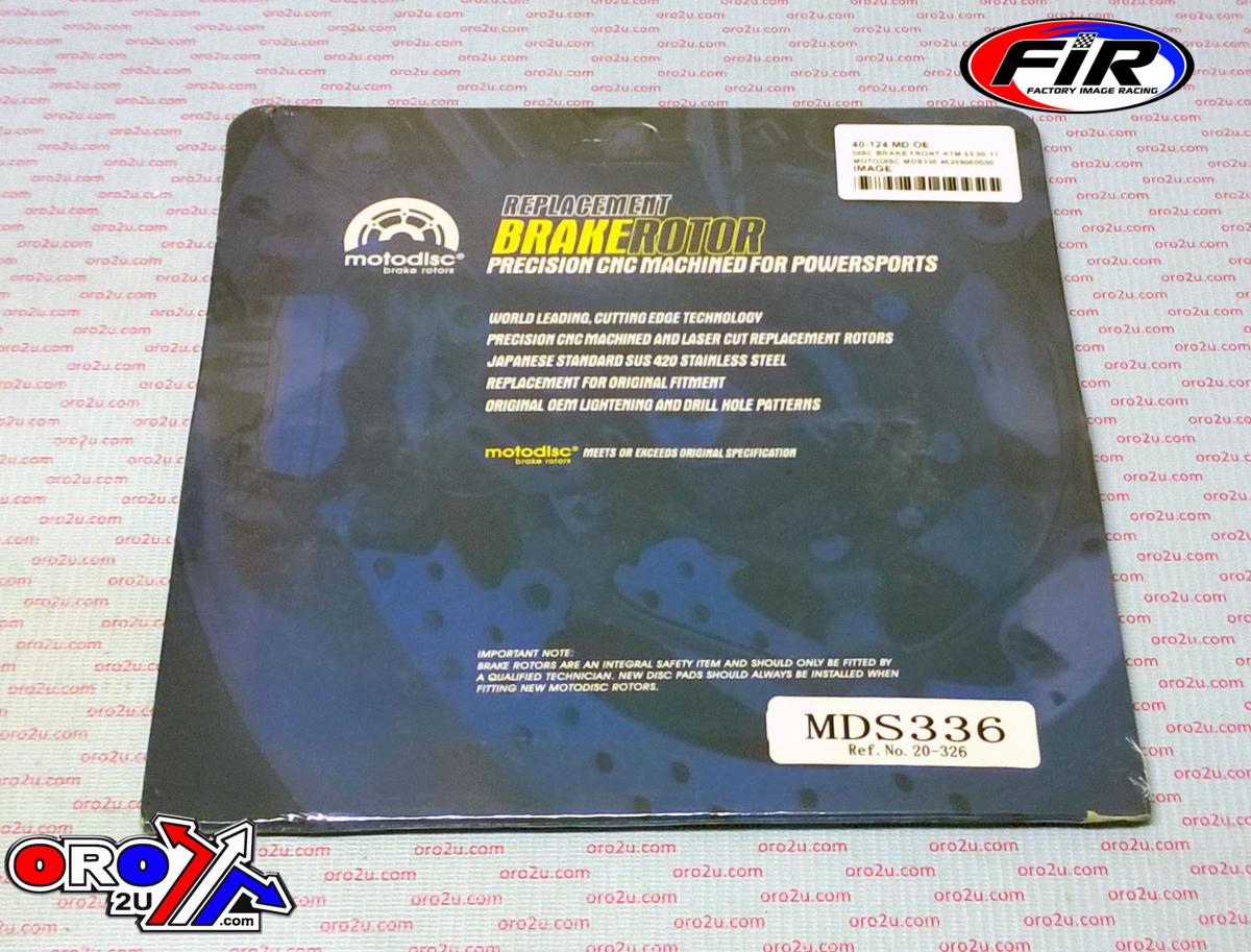 DISC BRAKE FRONT KTM 65 00-21 MDS336 46109060000 46209060000 46209060100