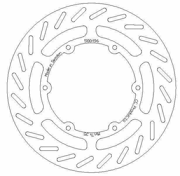 DISC BRAKE FRONT KTM 89-91, CROSS-CENTER PRODUCT 5100-196