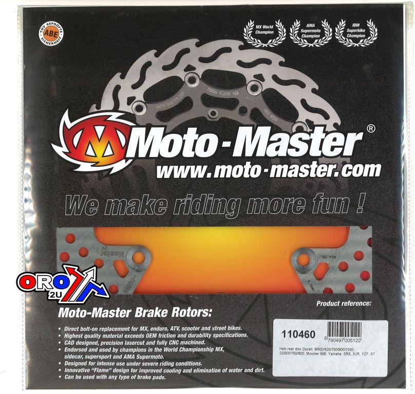 DISC BRAKE REAR YAMAHA, MOTO-MASTER 110460 ROAD, 40-176.HALO SXR, XT, XJR