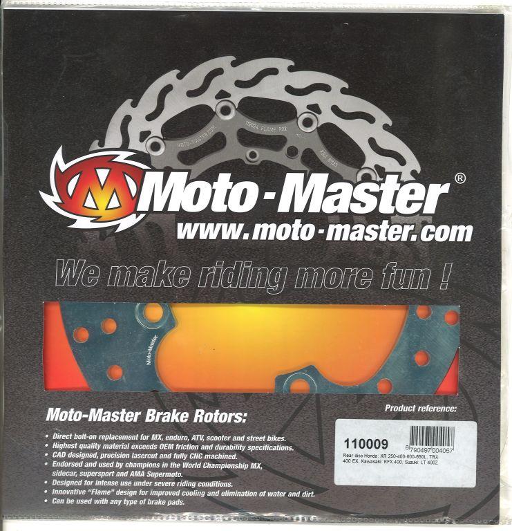 DISC BRAKE REAR XR ROUND, MOTOMASTER 110009 KFX400