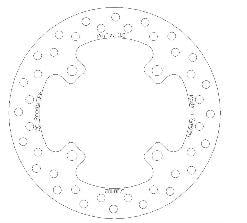 DISC BRAKE REAR XR ROUNDCC, CROSS-CENTER PRODUCT 5100-102