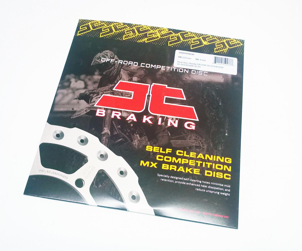 DISC BRAKE REAR CR 97-01 JT, JTD1118SC01 HONDA, SELF-CLEANING HOLES.