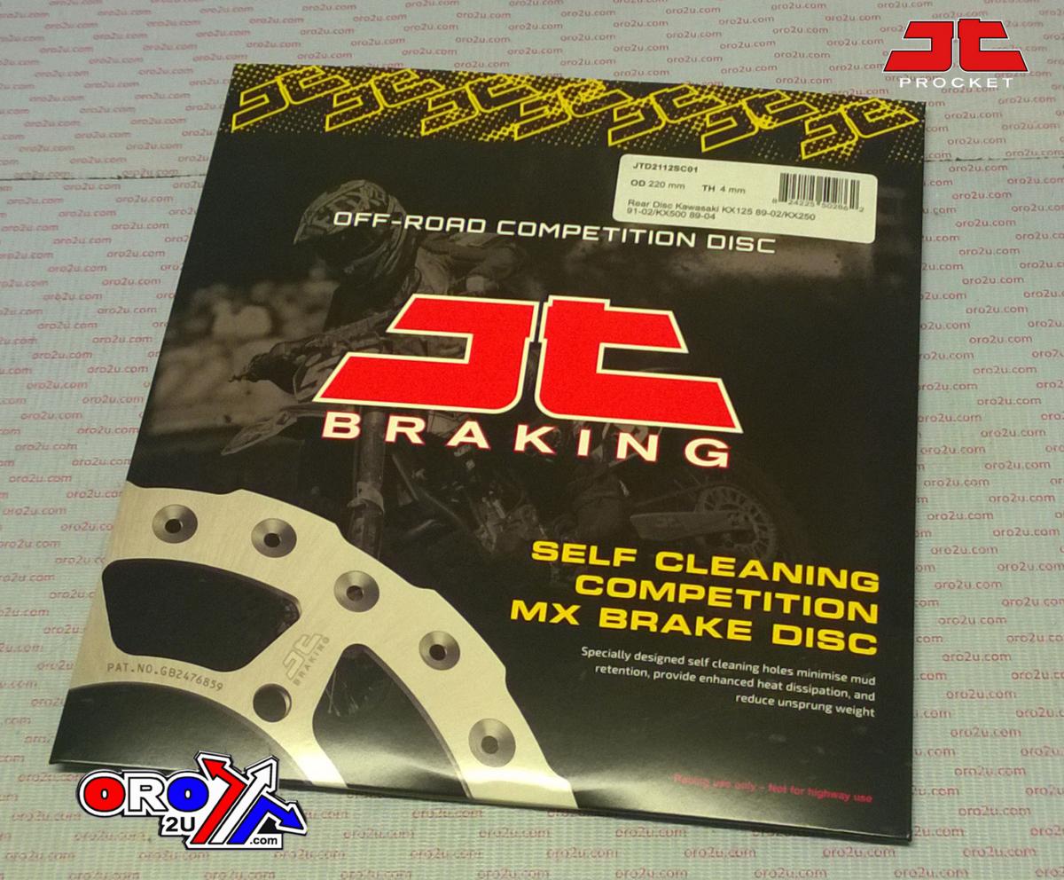 DISC BRAKE REAR KX KDX JT, JTD2112SC01 KAWASAKI, SELF-CLEANING HOLES