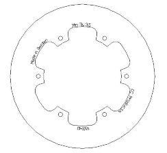 DISC BRAKE REAR RM/DRZ SOLID, CROSS-CENTER PRODUCT 5100-43