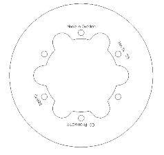 DISC BRAKE REAR HUSKY SOLID CC, CROSS-CENTER PRODUCT 5100-73
