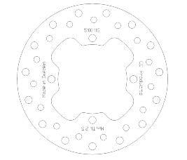 DISC BRAKE REAR KX85 01&gt; CC, CROSS-CENTER PRODUCT 5100-116