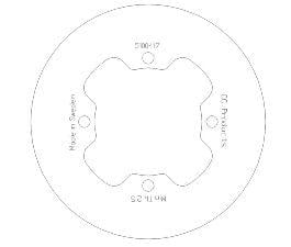 DISC BRAKE REAR KX85 01> SOLID