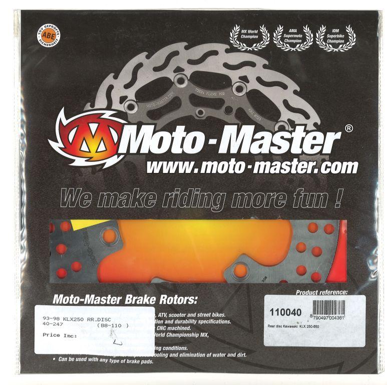 DISC BRAKE REAR 93-98 KLX250, MOTO-MASTER 110040