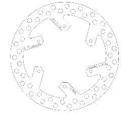 DISC BRAKE REAR YZ 98-01 OEM, CROSS-CENTER PRODUCTS 5100-34