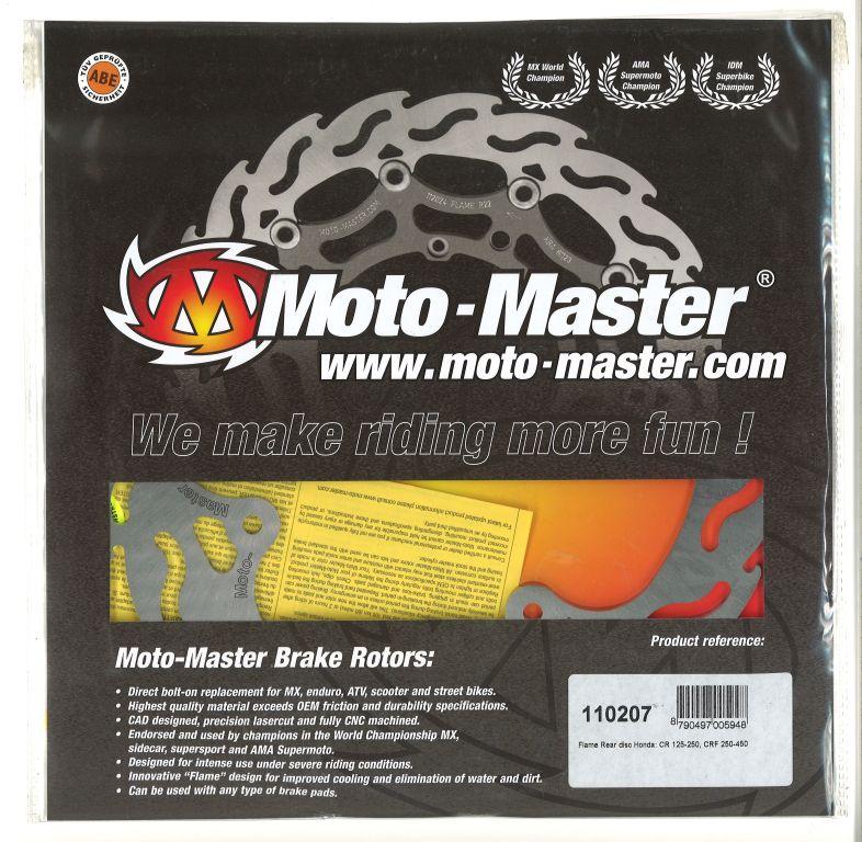 DISC BRAKE REAR CR CRF FLAME, MOTO-MASTER 110207