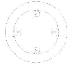 DISC BRAKE REAR CR CRF SOLID, CROSS-CENTER PRODUCT 5100-105