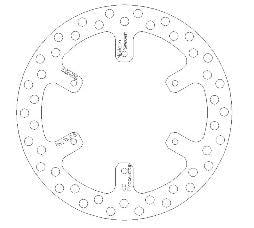 DISC BRAKE REAR YZ YZF OEM 02